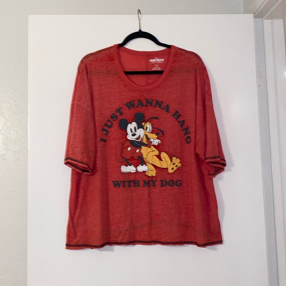 Mickey and Pluto Brand New Plus Size Top 3X